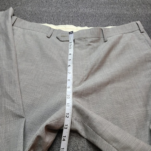 Brooks Brothers Regent Fit Mens Plaid Dress Pants Wool Blend Gray Size 40x32 - Picture 3 of 9